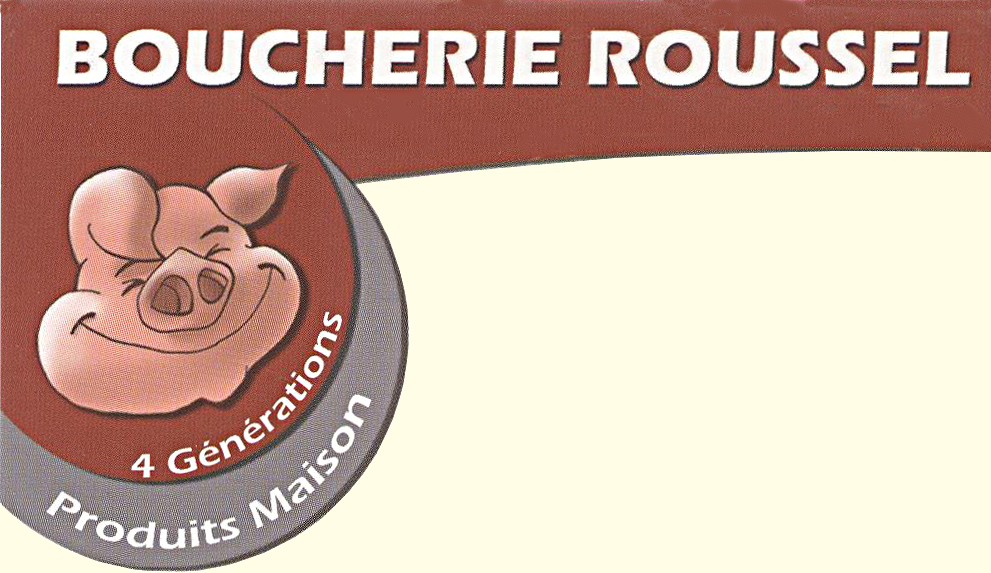 Logo de la boucherie Roussel, d'Is-sur-Tille